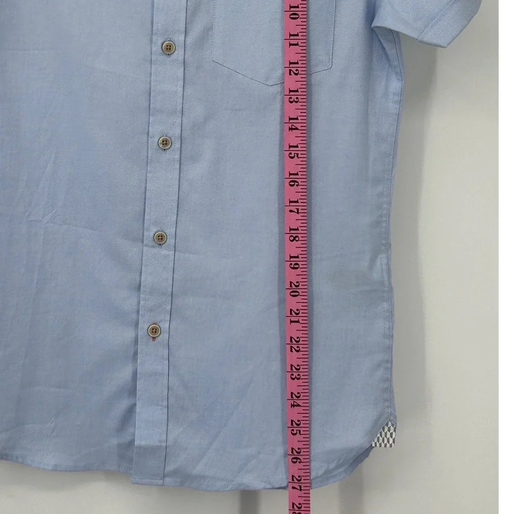 Ted Baker London‎ Boys Light Blue Short Sleeve Button Down Shirt Size 1